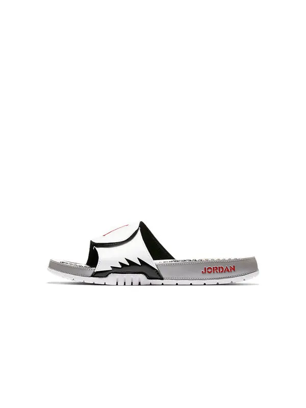 Тапочки hydro 5 slide 'white red silver' Air Jordan — изображение 4 из 4, белый