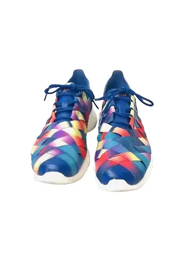 Кроссовки rosherun плетеные премиум Nike — изображение 4 из 4, синий/мульти--белый
