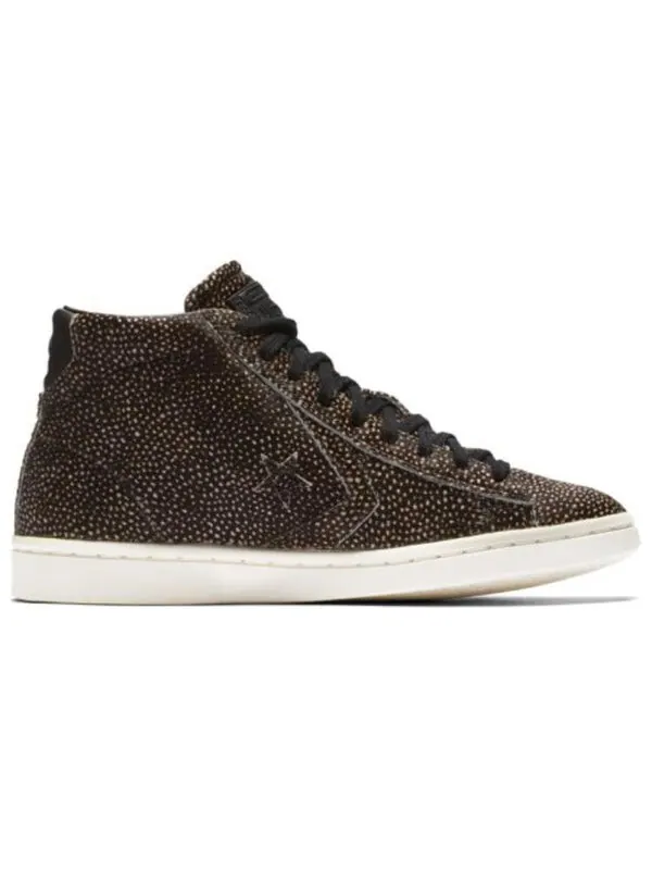 Кроссовки pro leather lp mid 'black white egret' Converse — изображение 2 из 4, черный/белый