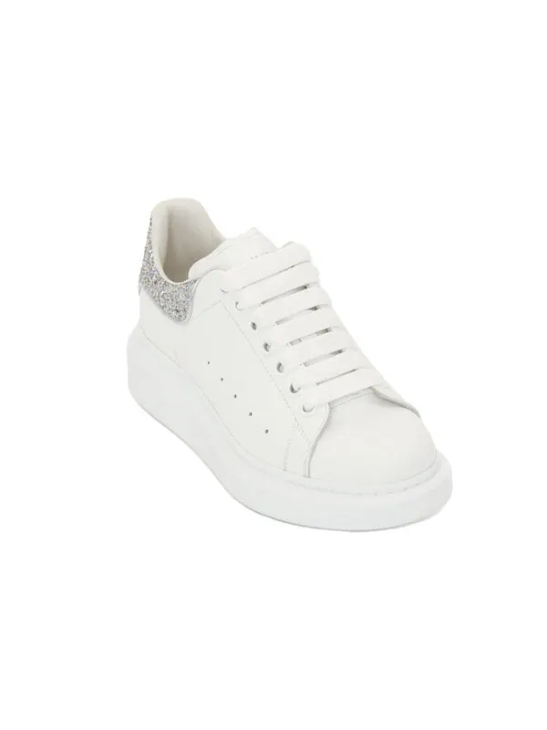 Кроссовки oversized sneaker 'white holo silver' Alexander Mcqueen — изображение 3 из 4, белый/серебристый