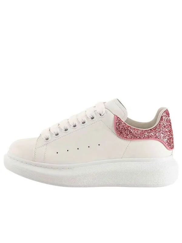 Кроссовки oversized sneaker 'beige pink glitter' Alexander Mcqueen — изображение 1 из 4, бежевый/розовый