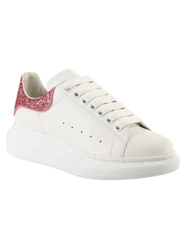 Кроссовки oversized sneaker 'beige pink glitter' Alexander Mcqueen — изображение 3 из 4, бежевый/розовый