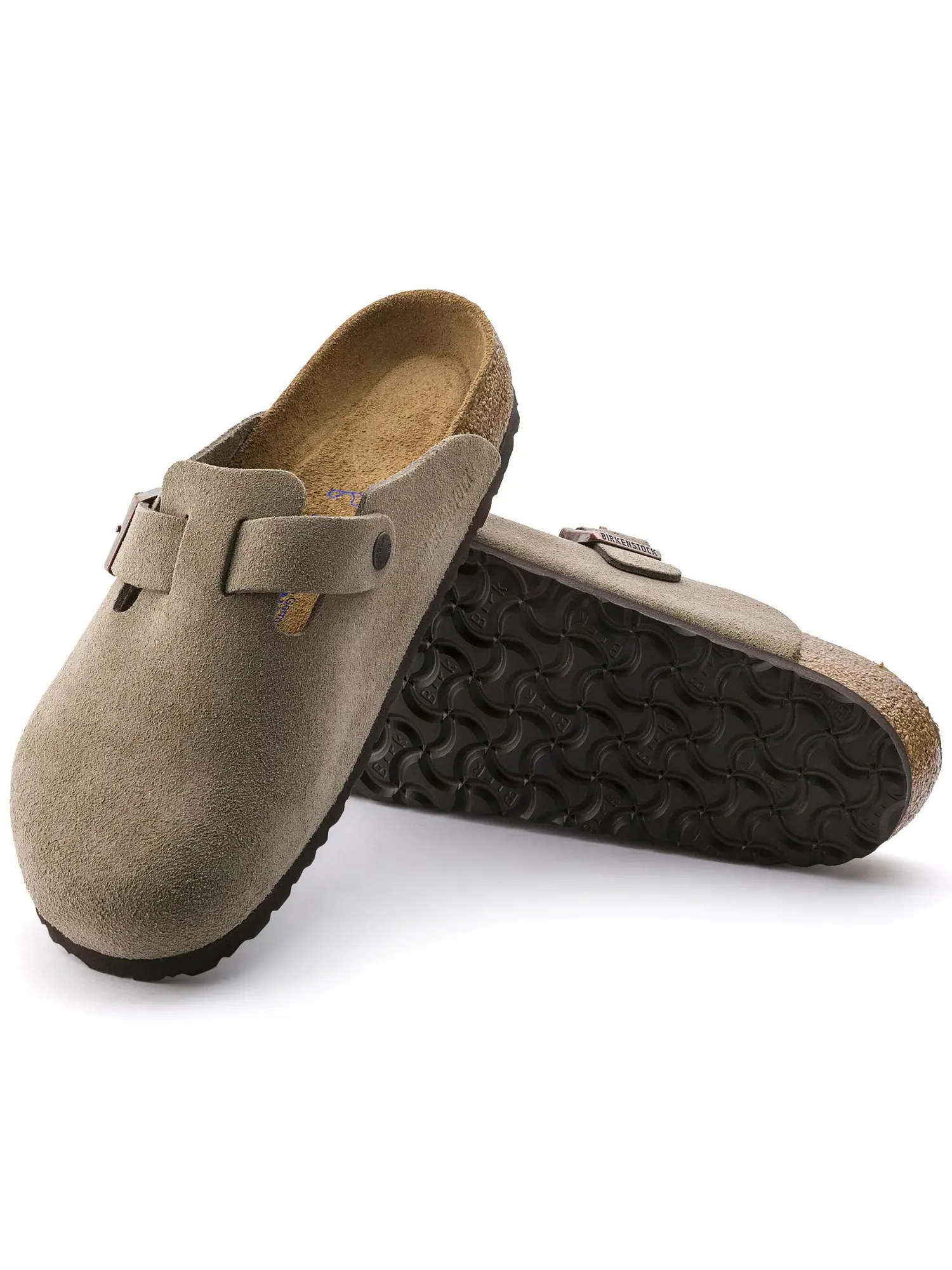 Клоги Birkenstock Boston Soft Footbed из замши — изображение 5 из 11, тауп