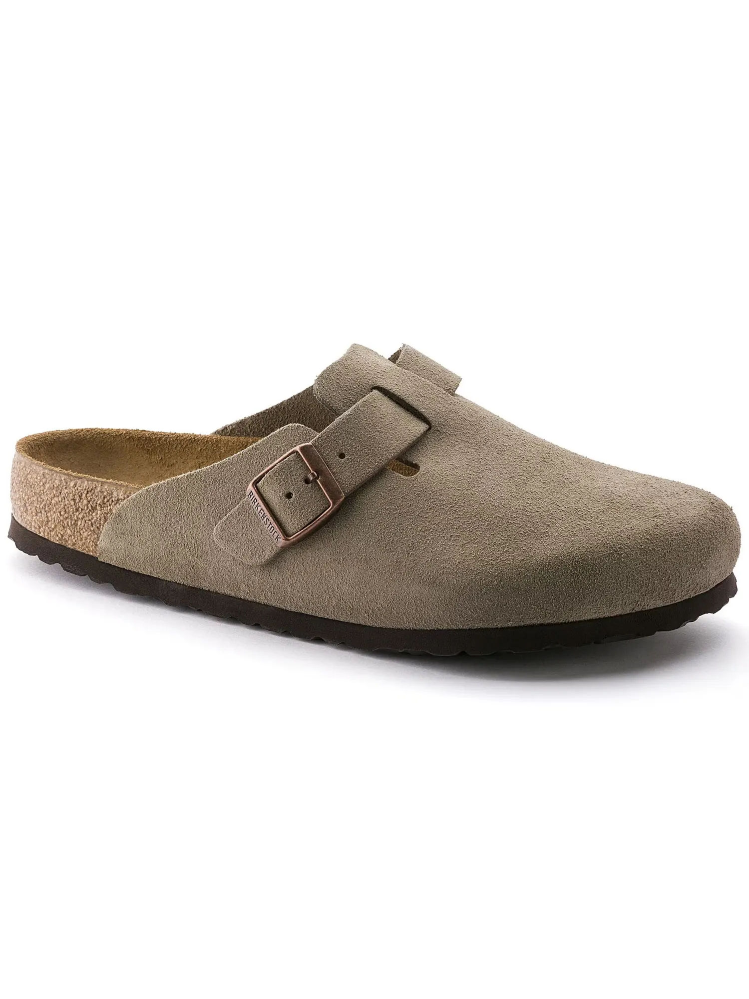 Клоги Birkenstock Boston Soft Footbed из замши — изображение 7 из 11, тауп