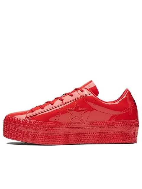 Кроссовки one star platform ox 'cherry red' Converse — изображение 1 из 4, красный
