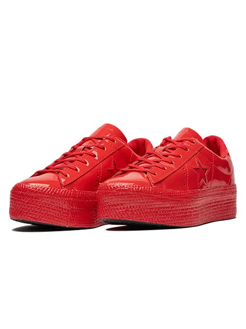 Кроссовки one star platform ox 'cherry red' Converse — изображение 3 из 4, красный