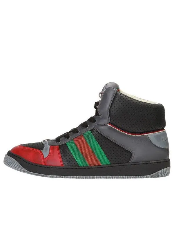 Кроссовки screener high 'light hibiscus red' Gucci — изображение 1 из 4