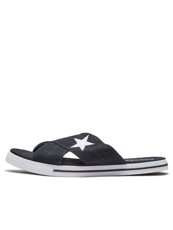Тапочки one star slide 'black' Converse