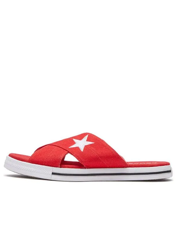 Тапочки one star slide 'red' Converse