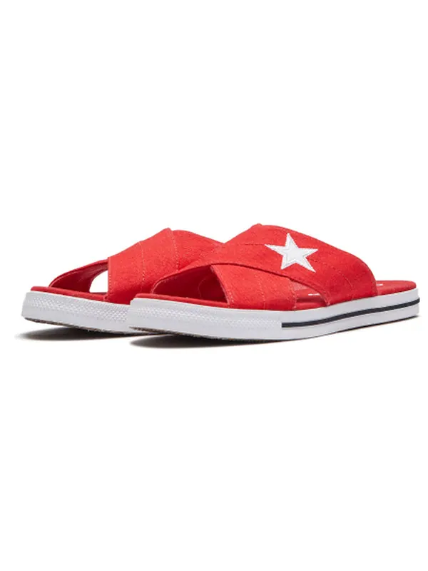 Тапочки one star slide 'red' Converse — изображение 3 из 4, красный