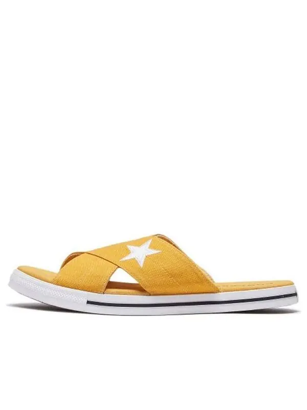 Тапочки one star slide 'sunflower' Converse