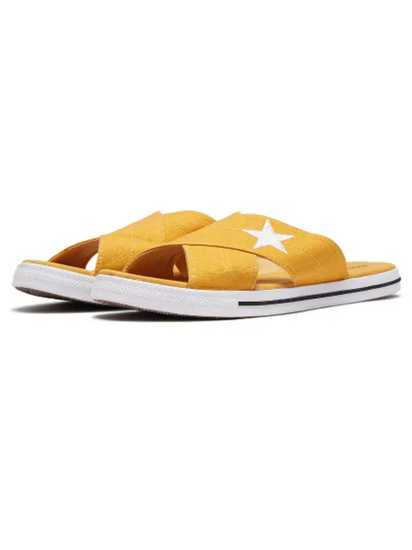 Тапочки one star slide 'sunflower' Converse — изображение 3 из 4, желтый