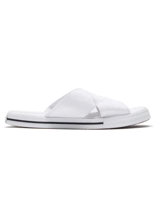 Тапочки one star slide canvas white slippers 'white black' Converse — изображение 2 из 4, белый/черный