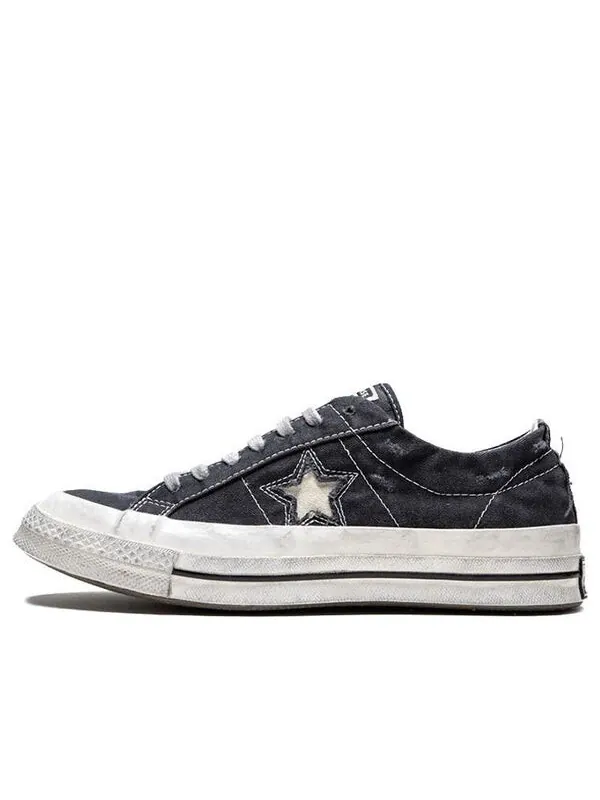 Кроссовки one star ox faith connexion dirty shoes Converse — изображение 1 из 4, черный белый