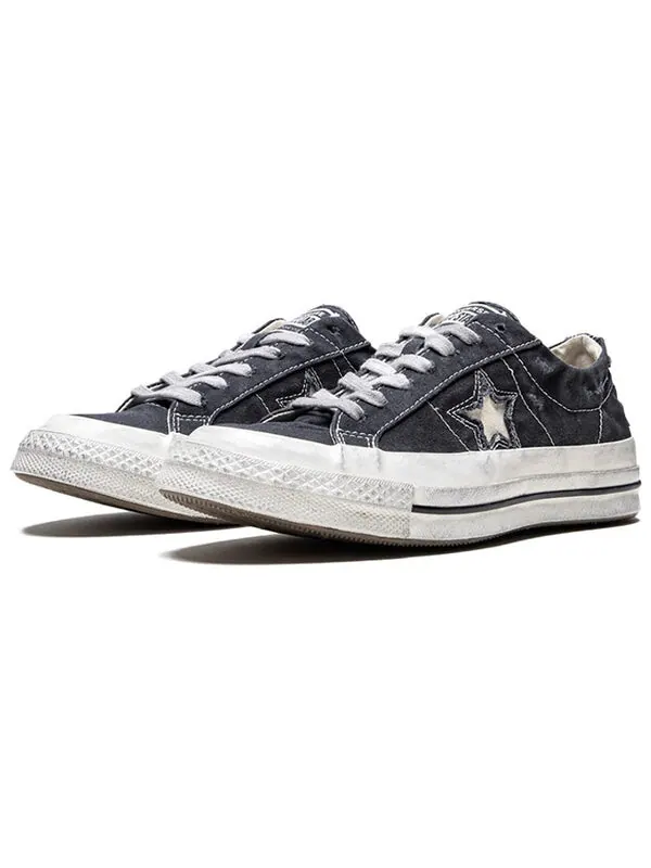 Кроссовки one star ox faith connexion dirty shoes Converse — изображение 3 из 4, черный белый