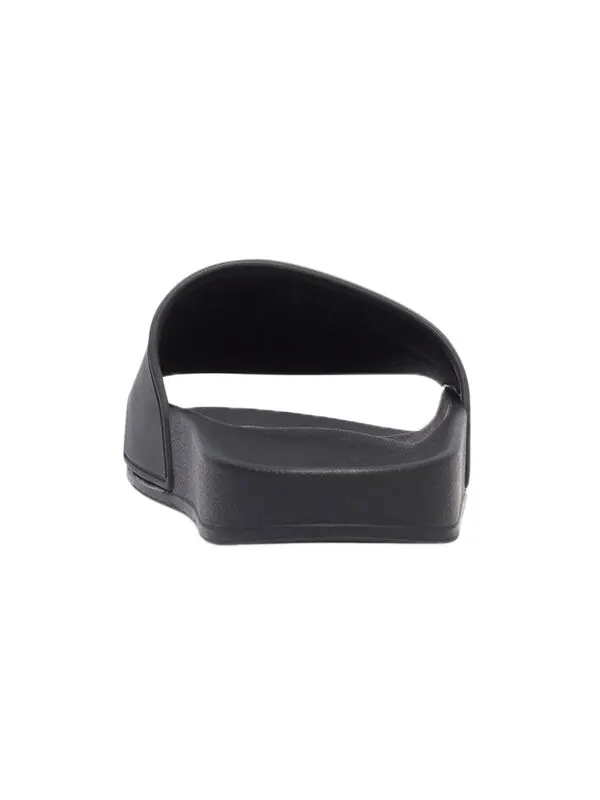Тапочки pool slides 'black rubber' Balenciaga — изображение 4 из 4, черный/белый