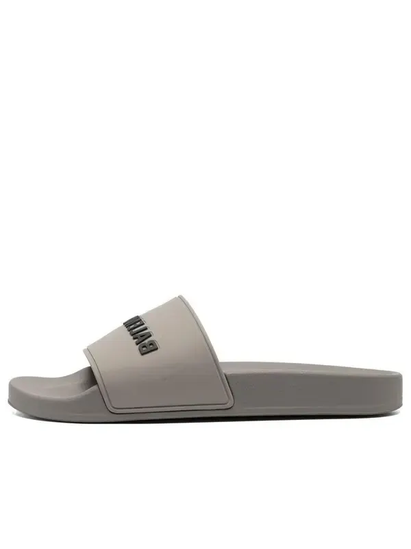 Тапочки pool slides 'grey rubber' Balenciaga