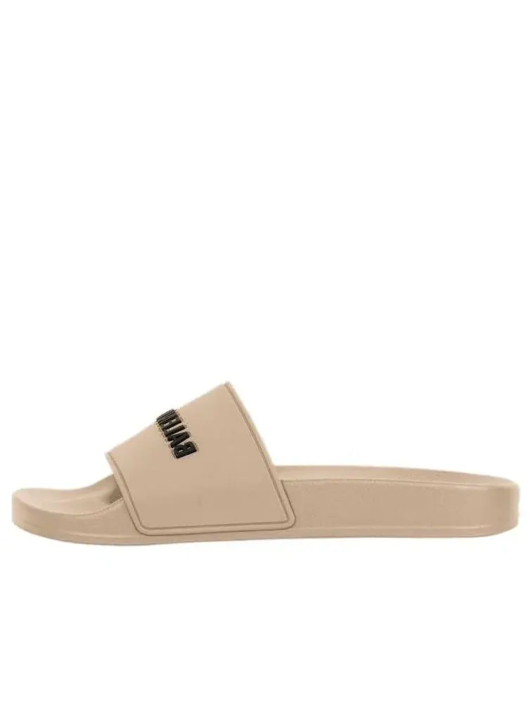 Шлепанцы Balenciaga Pool Slides — изображение 1 из 6, бежевый