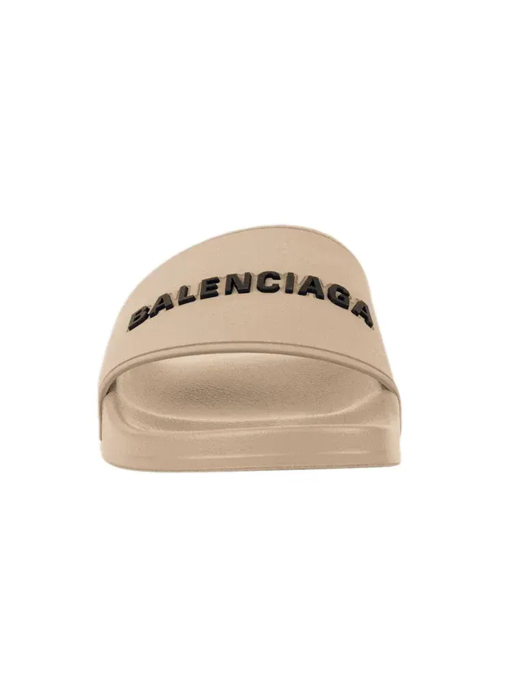 Шлепанцы Balenciaga Pool Slides — изображение 3 из 6, бежевый