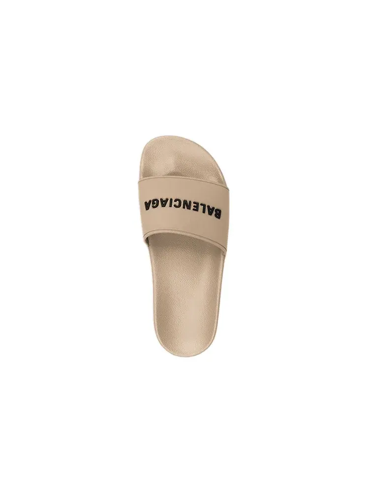 Шлепанцы Balenciaga Pool Slides — изображение 4 из 6, бежевый