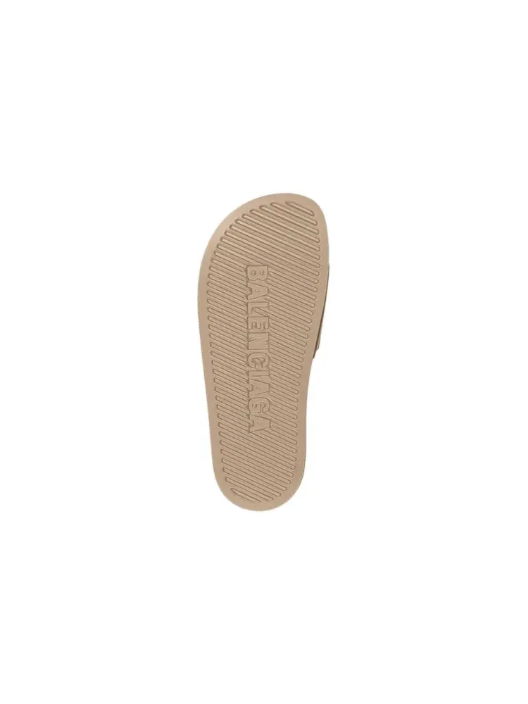 Шлепанцы Balenciaga Pool Slides — изображение 6 из 6, бежевый