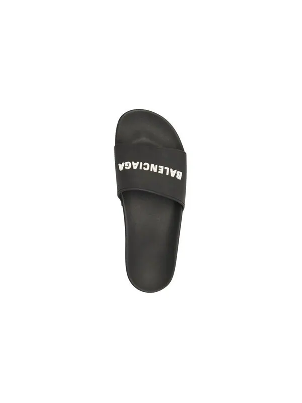 Сандалии pool slides 'black' Balenciaga — изображение 4 из 4, черный