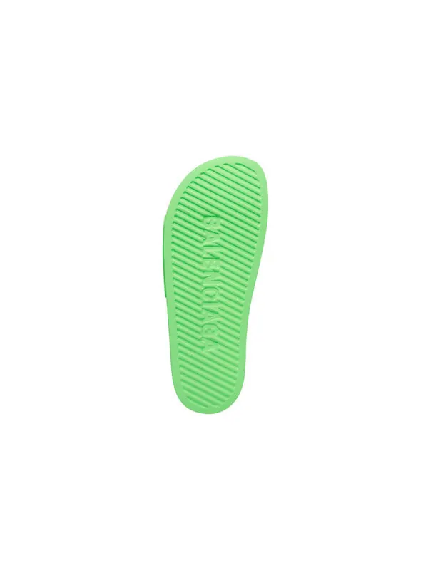 Тапочки pool slides 'fluo green' Balenciaga — изображение 4 из 4, зеленый