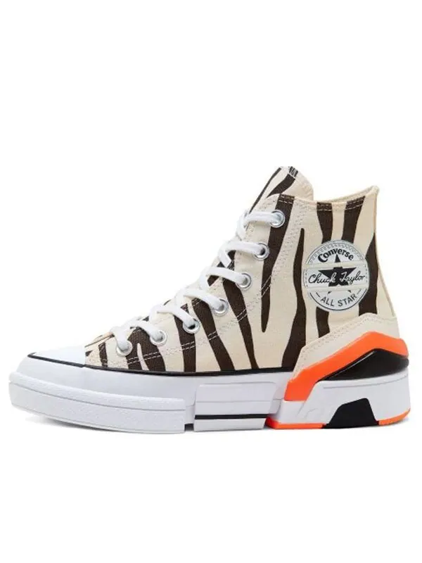 Кроссовки cpx70 high 'sunblocked - zebra print' Converse — изображение 1 из 4, черный/оранжевый
