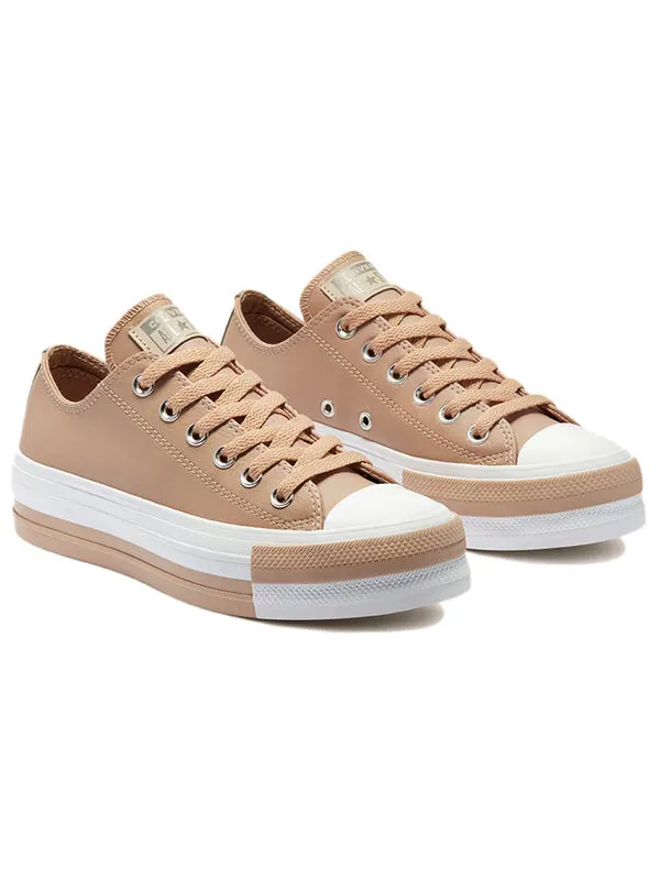 Кроссовки ctas double stack lift ox salt pink Converse — изображение 3 из 4, розовый
