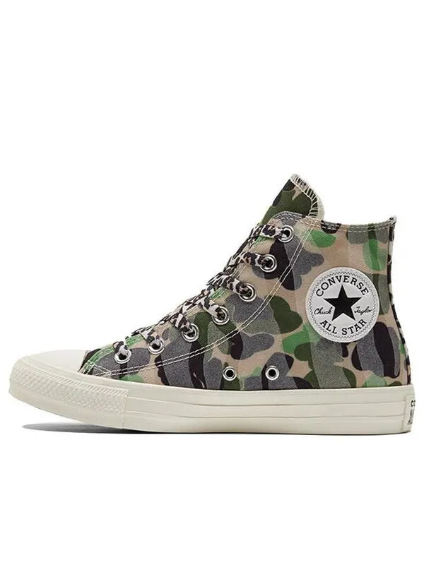 Кроссовки chuck taylor all star high 'camo' Converse — изображение 1 из 4, зеленый/черный