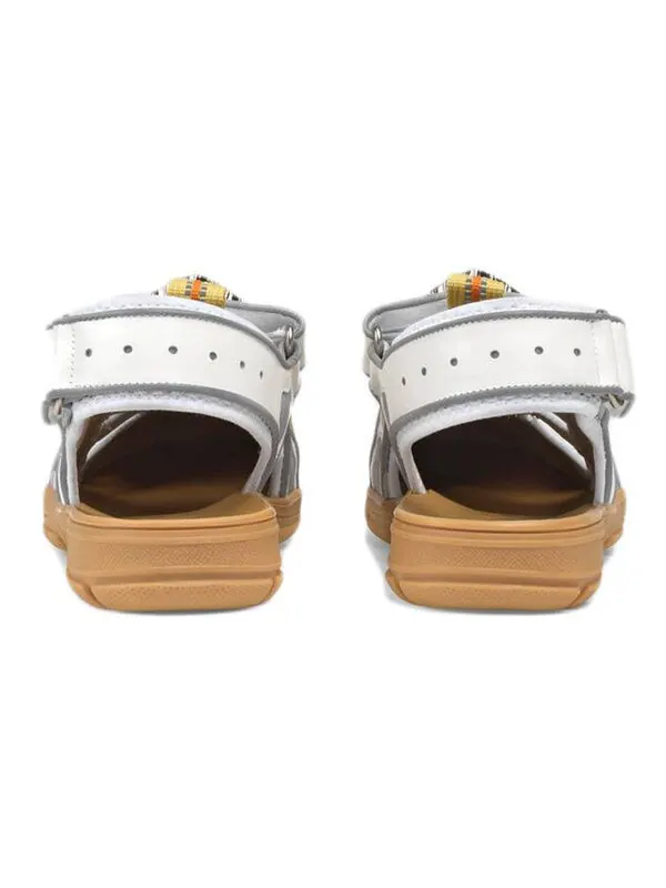 Сандалии tinsel sport sandals 'crystal white grey' Gucci — изображение 3 из 4, белый/серый