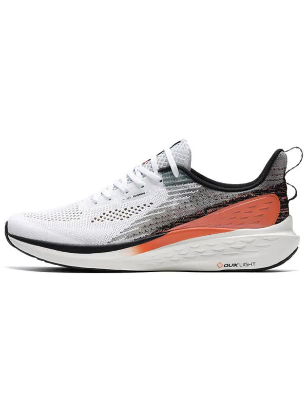 Кроссовки 361 Degrees QU!K Light Breathable Running Shoes 'White Black Orange' — изображение 2 из 4, белый/черный/оранжевый