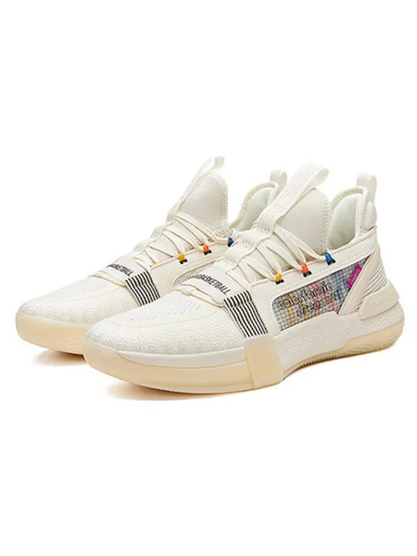 Кроссовки 361 Degrees x Qu!k Foam Lite Running Shoes 'White' — изображение 3 из 4, бежевый/белый