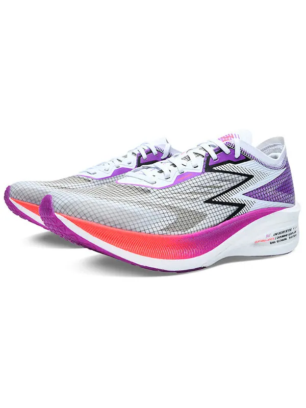 Кроссовки 361 Degrees x Qu!k Foam Flying Flame PB Running Shoes 'White Purple' — изображение 2 из 4, белый/фиолетовый