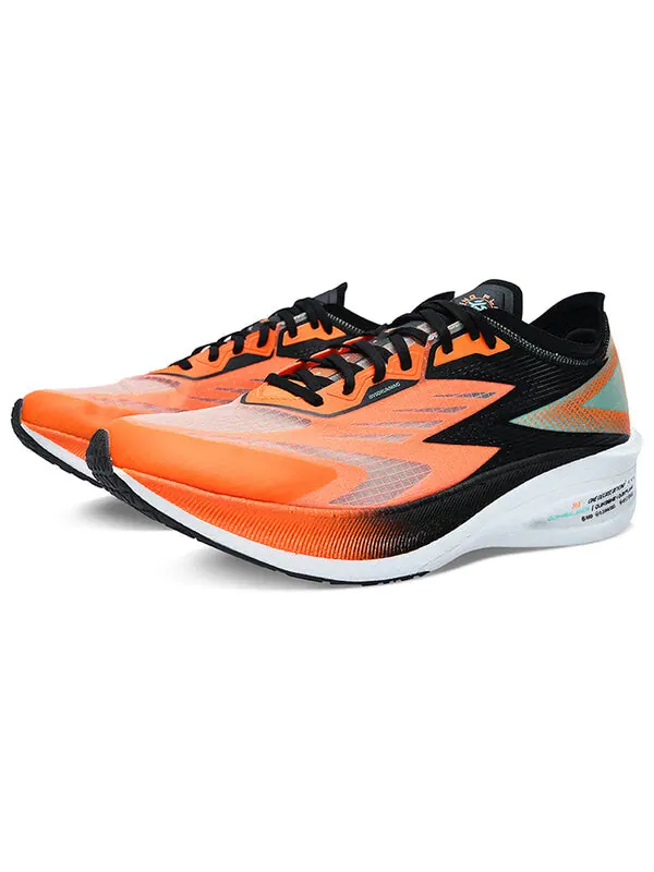 Кроссовки 361 Degrees x Qu!k Foam Flying Flame PB Running Shoes 'Orange Black' — изображение 2 из 4, оранжевый/черный/белый