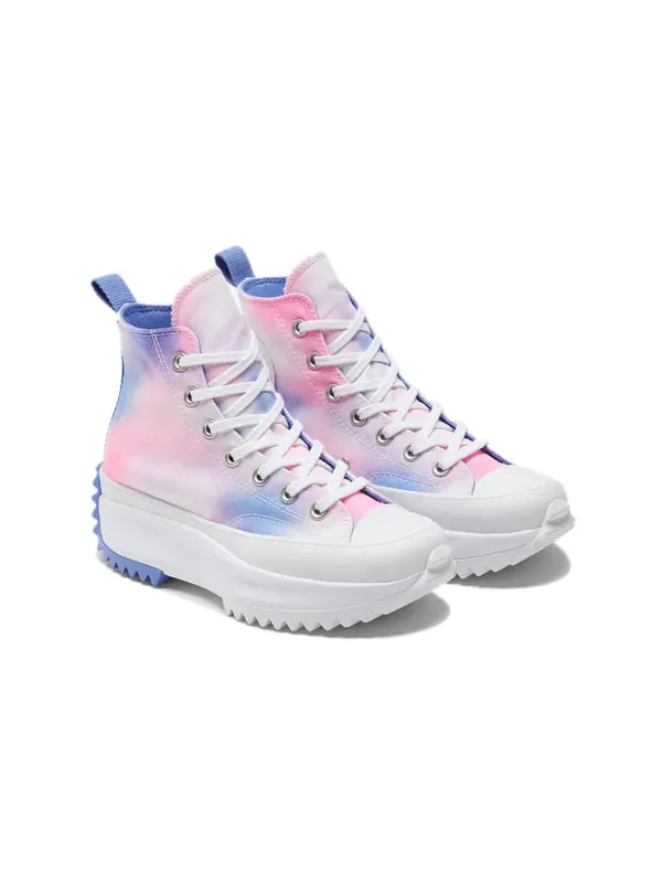 Кроссовки run star hike high 'cloud wash - storm pink' Converse — изображение 3 из 4, синий/розовый
