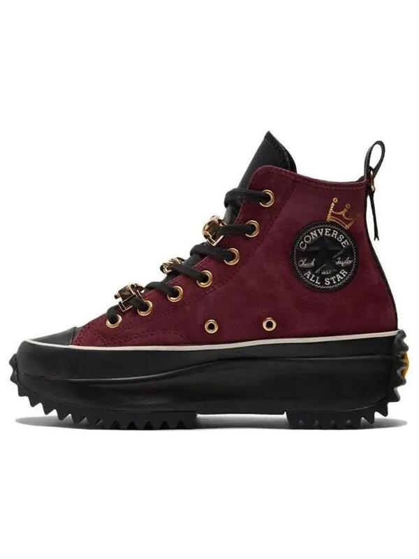 Кроссовки run star hike high 'deep bordeaux' Converse — изображение 1 из 4, винный красный/черный