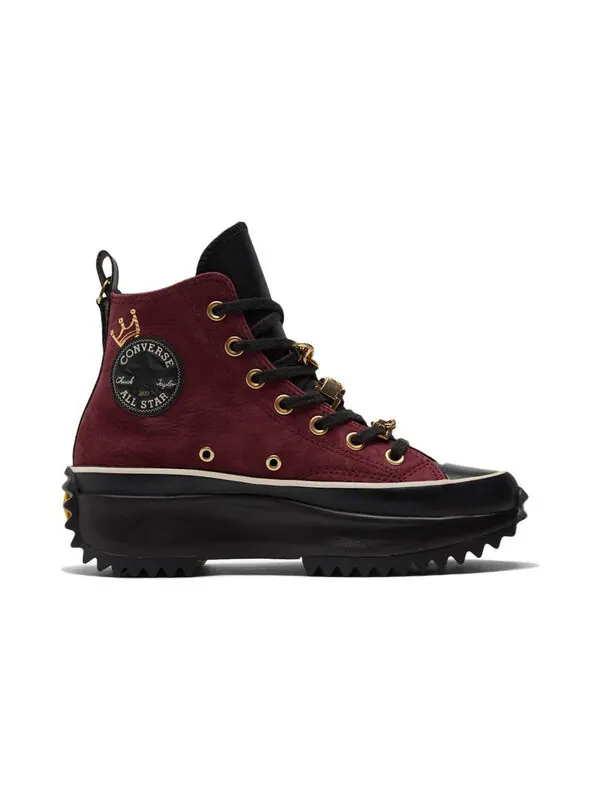 Кроссовки run star hike high 'deep bordeaux' Converse — изображение 2 из 4, винный красный/черный