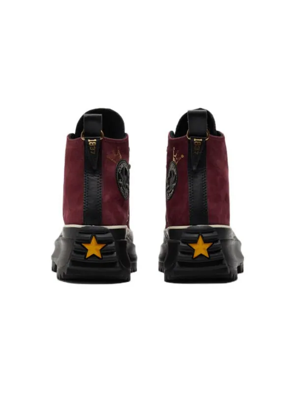 Кроссовки run star hike high 'deep bordeaux' Converse — изображение 4 из 4, винный красный/черный