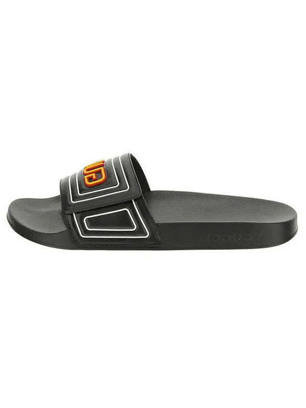 Кроссовки slide ' logo - black' Gucci — изображение 2 из 4, черный