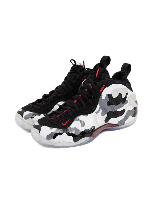 Кроссовки air foamposite one prm Nike — изображение 2 из 4, черный/красный--белый