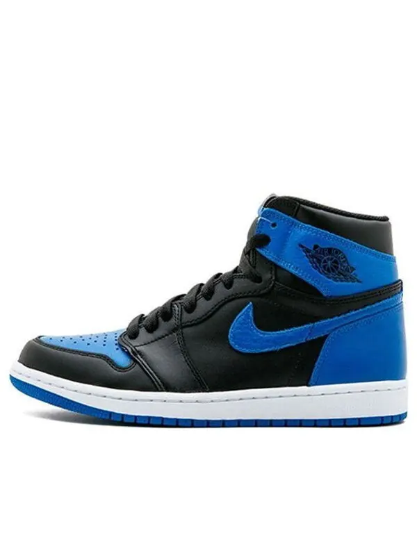 Кроссовки 1 ретро высокие og Air Jordan — изображение 1 из 4, черный/синий/белый