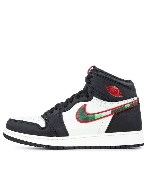 Кроссовки 1 ретро высокие Air Jordan — изображение 1 из 4, черный/красный--синий