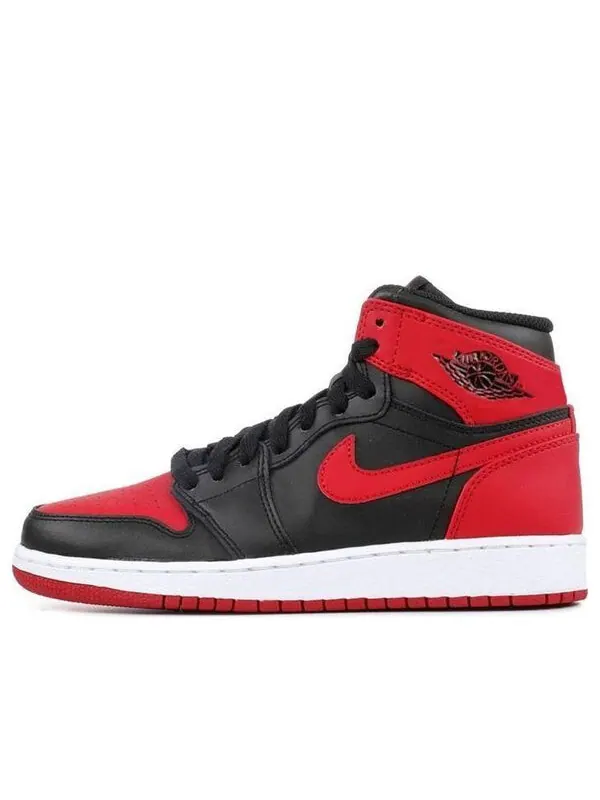 Кроссовки 1 ретро высокие og Air Jordan — изображение 1 из 4, черный/красный-белый
