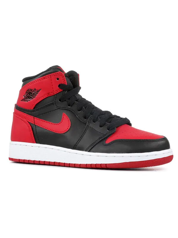 Кроссовки 1 ретро высокие og Air Jordan — изображение 3 из 4, черный/красный-белый