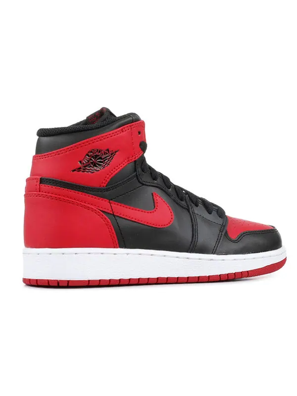 Кроссовки 1 ретро высокие og Air Jordan — изображение 4 из 4, черный/красный-белый