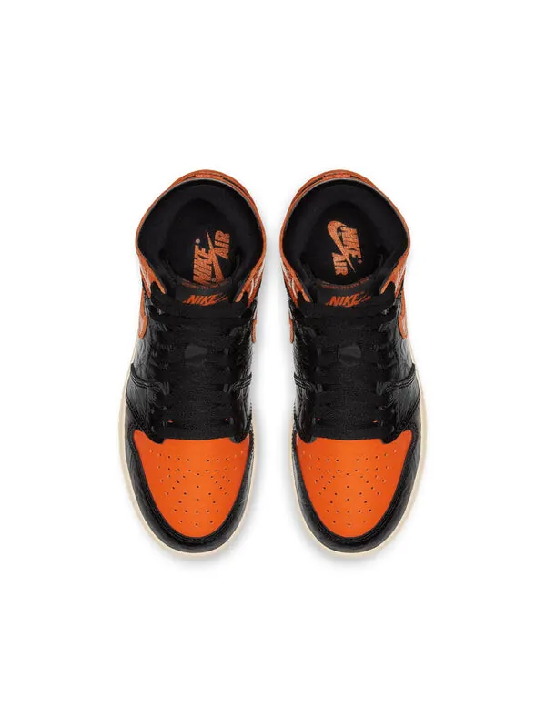 Кроссовки 1 ретро высокие og Air Jordan — изображение 2 из 4, черный/бледный
