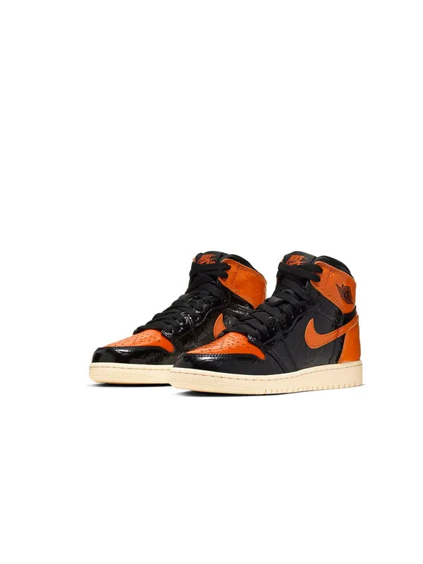Кроссовки 1 ретро высокие og Air Jordan — изображение 4 из 4, черный/бледный
