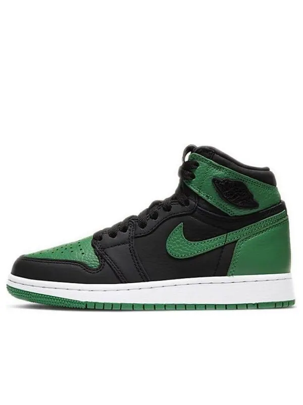 Кроссовки 1 ретро высокие og Air Jordan — изображение 1 из 4, зеленый/черный