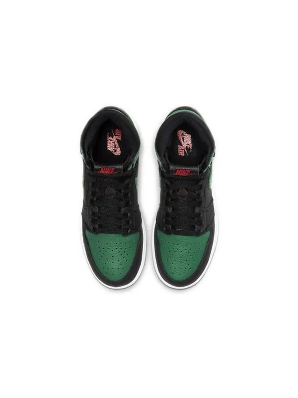 Кроссовки 1 ретро высокие og Air Jordan — изображение 4 из 4, зеленый/черный